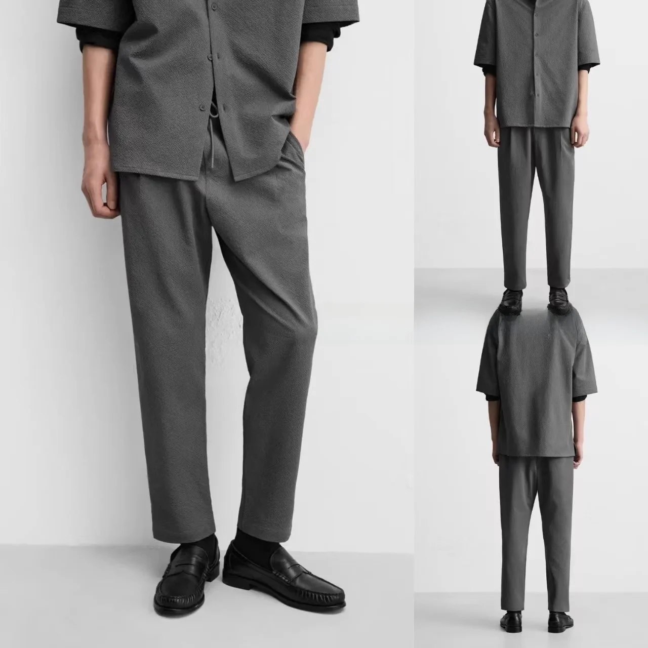 Новые мужские повседневные брюки 2025 года: свободные, с эластичным поясом, из ткани Bubble, плиссированные, длинные, универсальные, молодежные, свободного кроя
Новые мужские повседневные брюки 2025 года: свободные, с эластичным поясом, из ткани Bubble, плиссированные, длинные, универсальные, молодежные, свободного кроя