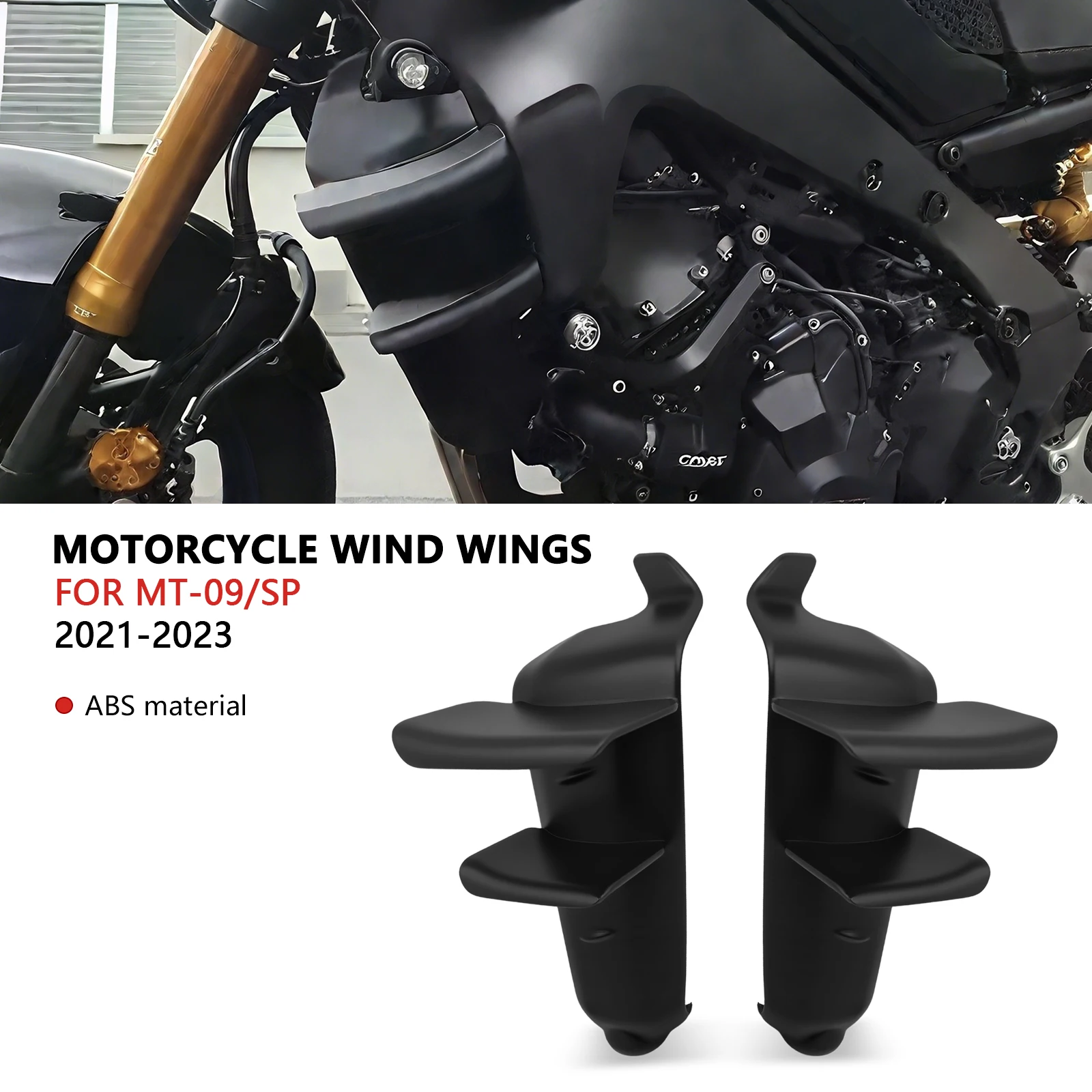 Подходит для MT-09 MT09 SP 2021 2022 2023, спортивные мотоциклетные прижимные боковые спойлеры, аэродинамический дефлектор крыла, аксессуары
Подходит для MT-09 MT09 SP 2021 2022 2023, спортивные мотоциклетные прижимные боковые спойлеры, аэродинамический дефлектор крыла, аксессуары