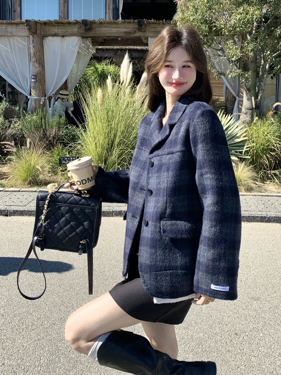 British Retro Style Double Woolen Suit Jacket Women's Fashionable Meticulous Knitwear Outerwear Spring Autumn New Model
British Retro Style Double Woolen Suit Jacket Women's Fashionable Meticulous Knitwear Outerwear Spring Autumn New Model