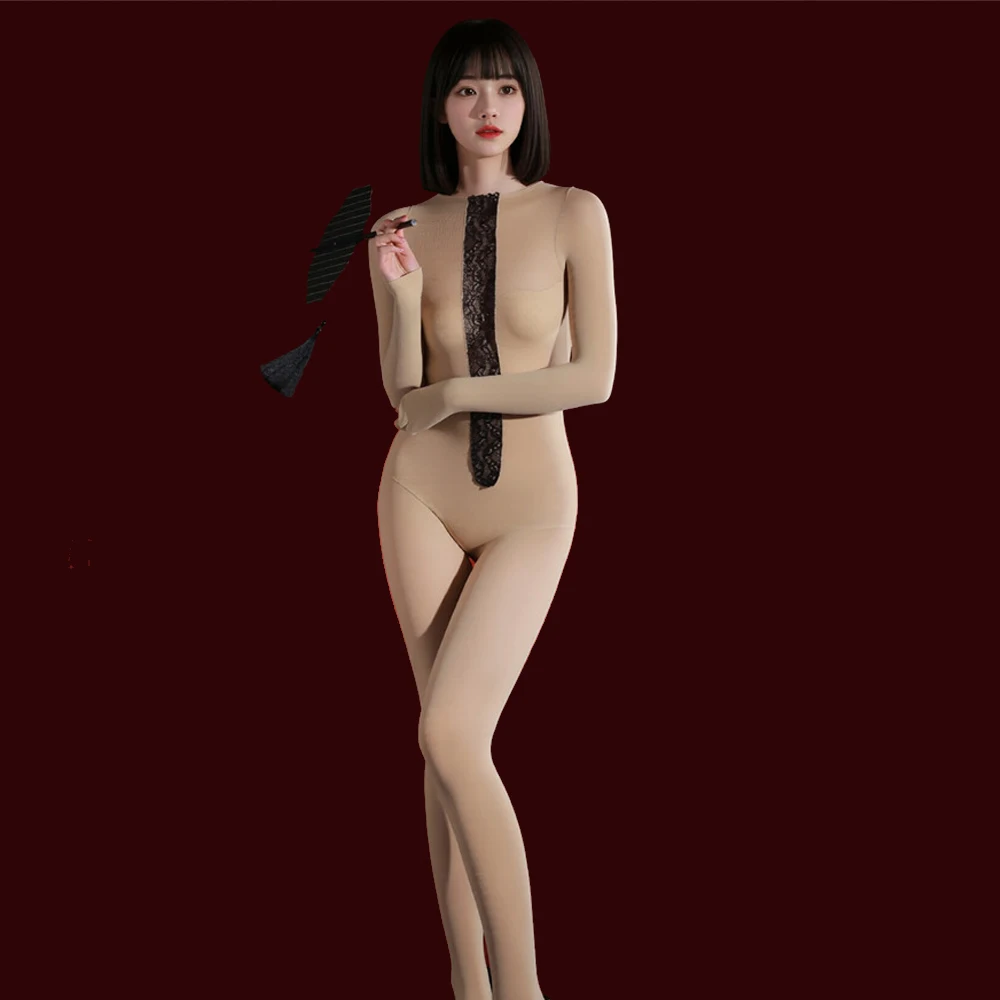 Fashion Women Cosplay Maid Tights Open Croth Shaping Elastic Bodysuit 10D Lace Patchwork One-Piece Thong Jumpsuits Leotard
Fashion Women Cosplay Maid Tights Open Croth Shaping Elastic Bodysuit 10D Lace Patchwork One-Piece Thong Jumpsuits Leotard