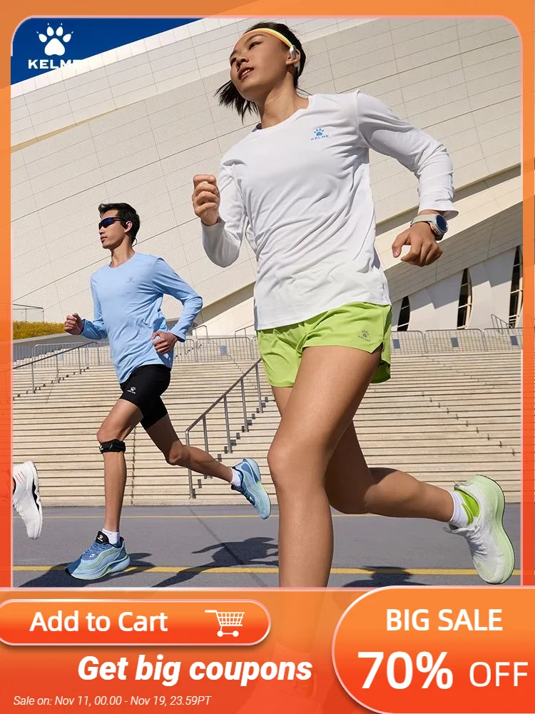 Kelme Men's Running Long Sleeved Outdoor Quick Drying T-shirt Autumn Running Suit Marathon Breathable Sports Top
Kelme Men's Running Long Sleeved Outdoor Quick Drying T-shirt Autumn Running Suit Marathon Breathable Sports Top