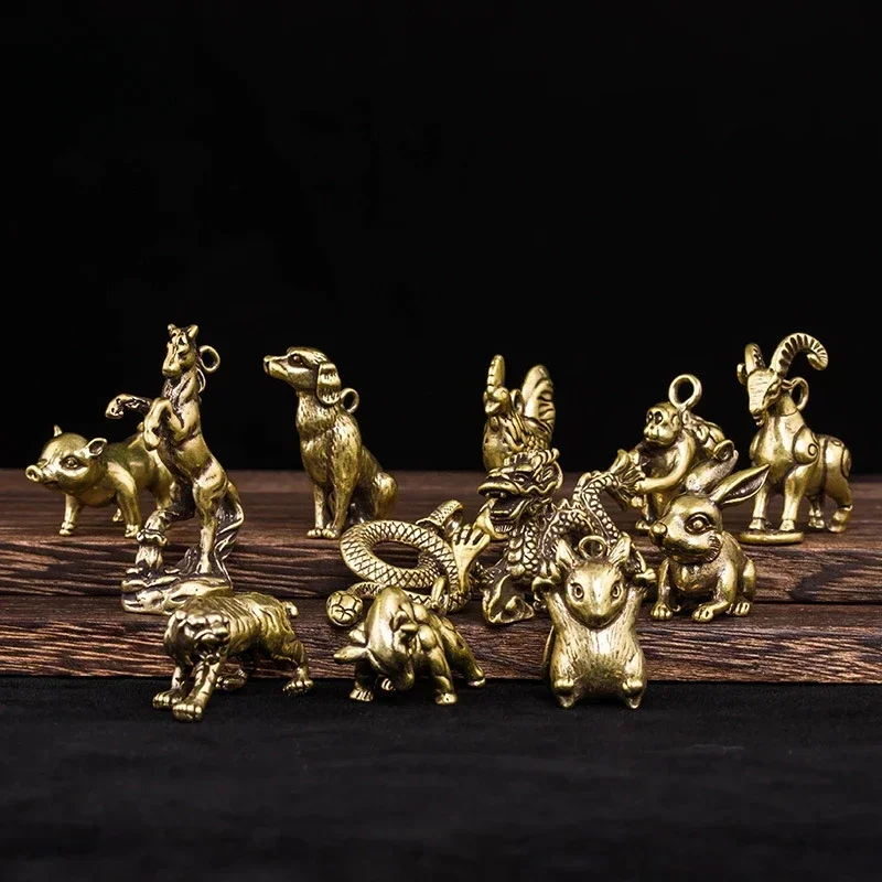 12 Pcs Brass Chinese Zodiac Figurines Set Lunar Year Animal Miniatures for Home Decoration Tiger Dragon Rabbit Fairy Ornaments
12 Pcs Brass Chinese Zodiac Figurines Set Lunar Year Animal Miniatures for Home Decoration Tiger Dragon Rabbit Fairy Ornaments