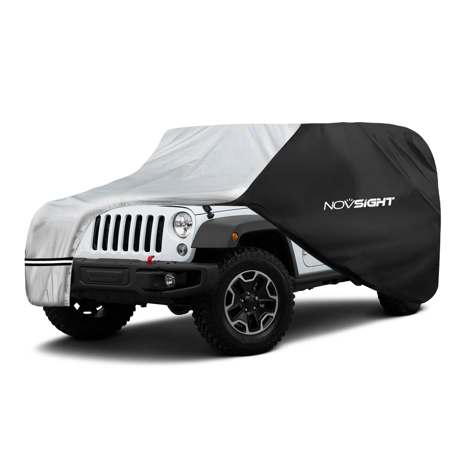NEVERLAND Full Car Exterior Covers For 4 Doors Jeep, Black and Silver, For Jeep Wrangler Car Cloth for JKU JLU for 2007-2024
NEVERLAND Full Car Exterior Covers For 4 Doors Jeep, Black and Silver, For Jeep Wrangler Car Cloth for JKU JLU for 2007-2024
