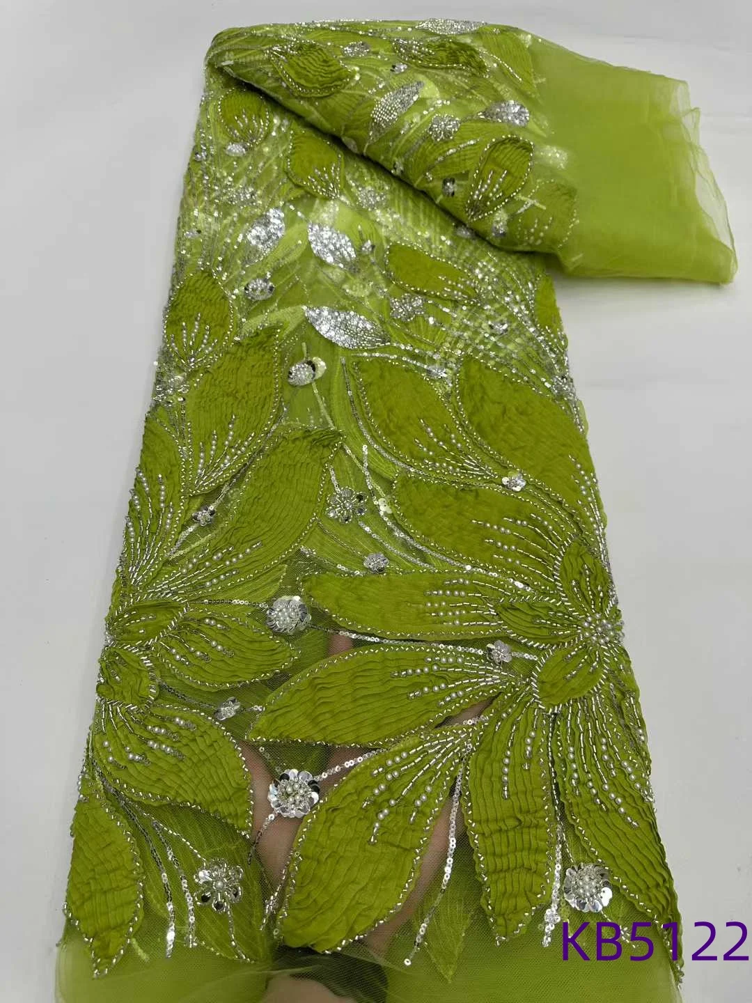 African Fabric Lace High Quality 2025 Grey Lace Fabrics 5 Yards Beaded French Mesh Lace Sequence Tulle Lace For Sewing KB5122
African Fabric Lace High Quality 2025 Grey Lace Fabrics 5 Yards Beaded French Mesh Lace Sequence Tulle Lace For Sewing KB5122