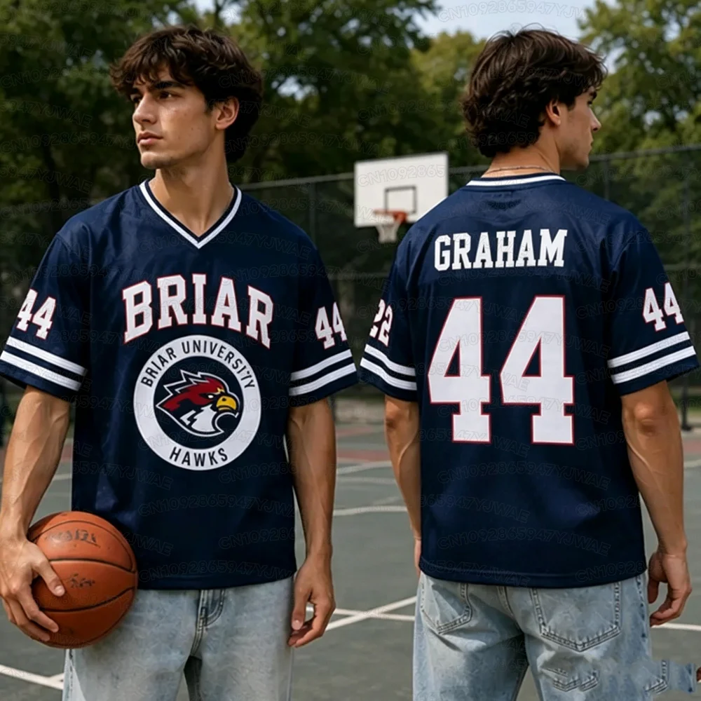 Summer Graham 44 Tucker 46 V-neck Short Sleeve Couple Men's Women's Off Campus Briar University Jersey T-shirt Tops
Summer Graham 44 Tucker 46 V-neck Short Sleeve Couple Men's Women's Off Campus Briar University Jersey T-shirt Tops