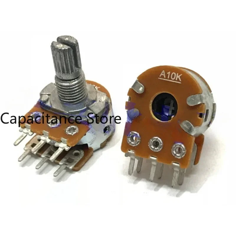 5PCS RV16 Double A10KR201X400 Speaker Audio Amplifier Volume Potentiometer
5PCS RV16 Double A10KR201X400 Speaker Audio Amplifier Volume Potentiometer