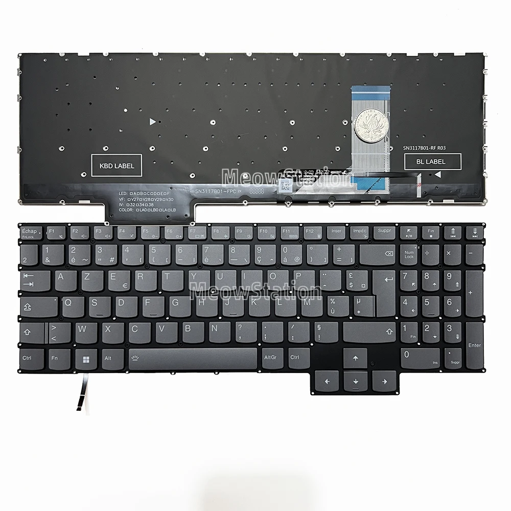 Французская/итальянская клавиатура со светодиодной подсветкой для Lenovo Legion LOQ 16IRH8 16IRH8D 16APH8 16APH8D 15AHP9 15ARP9 15IAX9 15IAX9I 15IRX9,Legion Slim 5 16AHP9 16ARP9 16IRX9 16APH8 16IRH8 83DH 83EX 83DG
Французская/итальянская клавиатура со светодиодной подсветкой для Lenovo Legion LOQ 16IRH8 16IRH8D 16APH8 16APH8D 15AHP9 15ARP9 15IAX9 15IAX9I 15IRX9,Legion Slim 5 16AHP9 16ARP9 16IRX9 16APH8 16IRH8 83DH 83EX 83DG