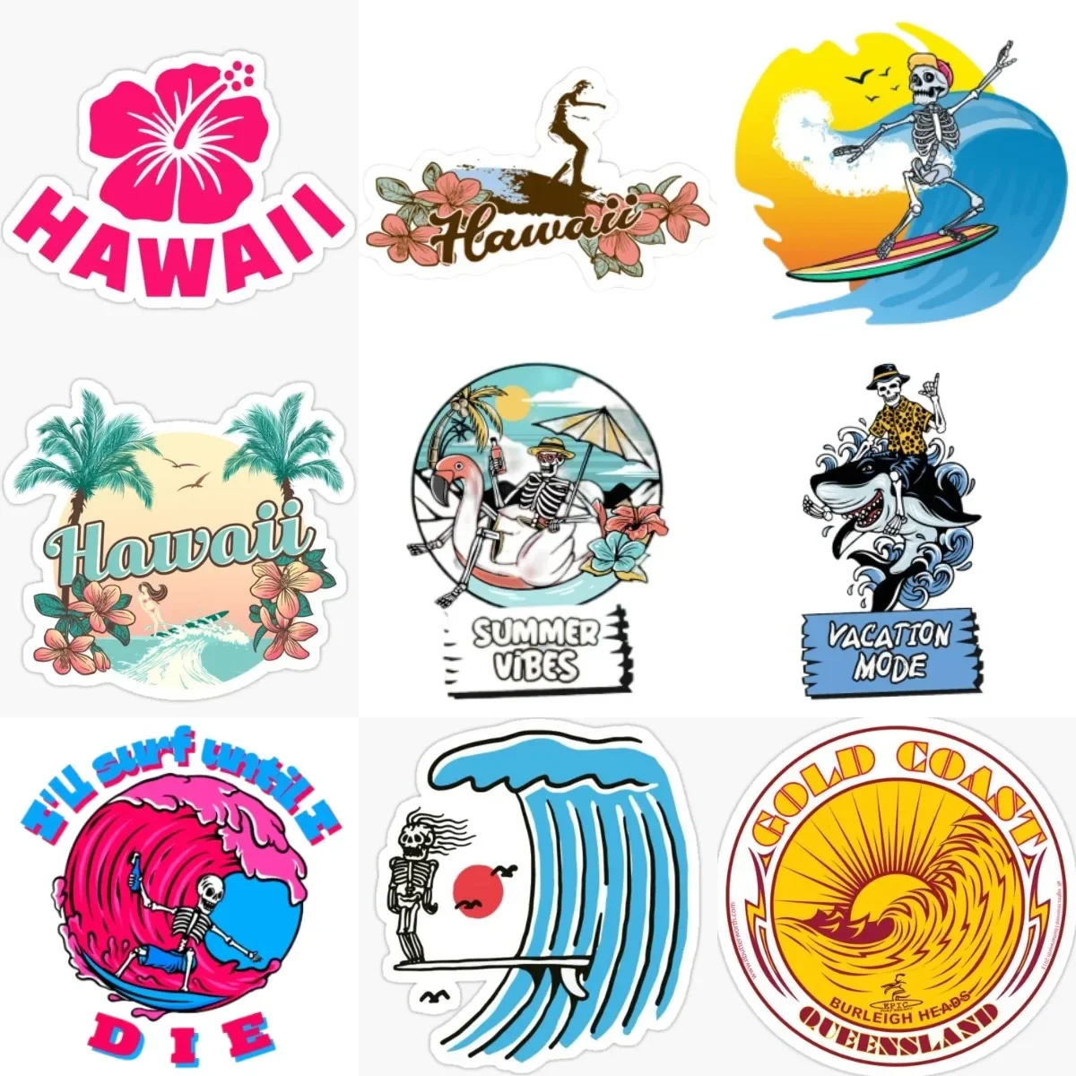 Creative Hawaii Surfing Skull Sticker for Covered Scratch Decorate Motorcycle Laptop Car Camper Window Wall Decal Accessories
Creative Hawaii Surfing Skull Sticker for Covered Scratch Decorate Motorcycle Laptop Car Camper Window Wall Decal Accessories