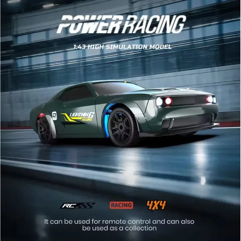TEMIKIDS Remote Control High Speed Drift Car 1:43 Scale 4WD RC Vehicle With LED Lights 2.4G 15Km/H PVC High Speed Racing Toys Ki
TEMIKIDS Remote Control High Speed Drift Car 1:43 Scale 4WD RC Vehicle With LED Lights 2.4G 15Km/H PVC High Speed Racing Toys Ki