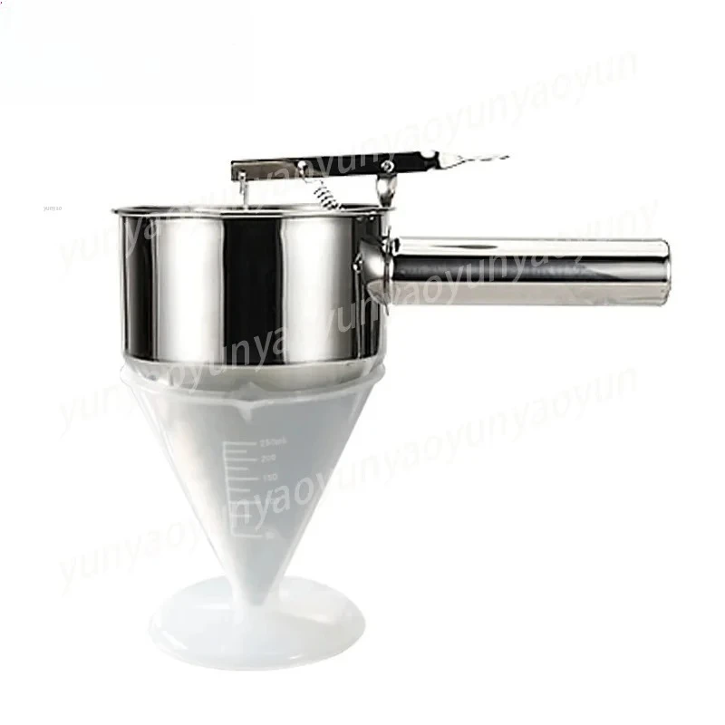 Stainless Steel Funnel with Rack Baking Cooking Tool for Cupcakes Waffles Octopus Balls Making
Stainless Steel Funnel with Rack Baking Cooking Tool for Cupcakes Waffles Octopus Balls Making