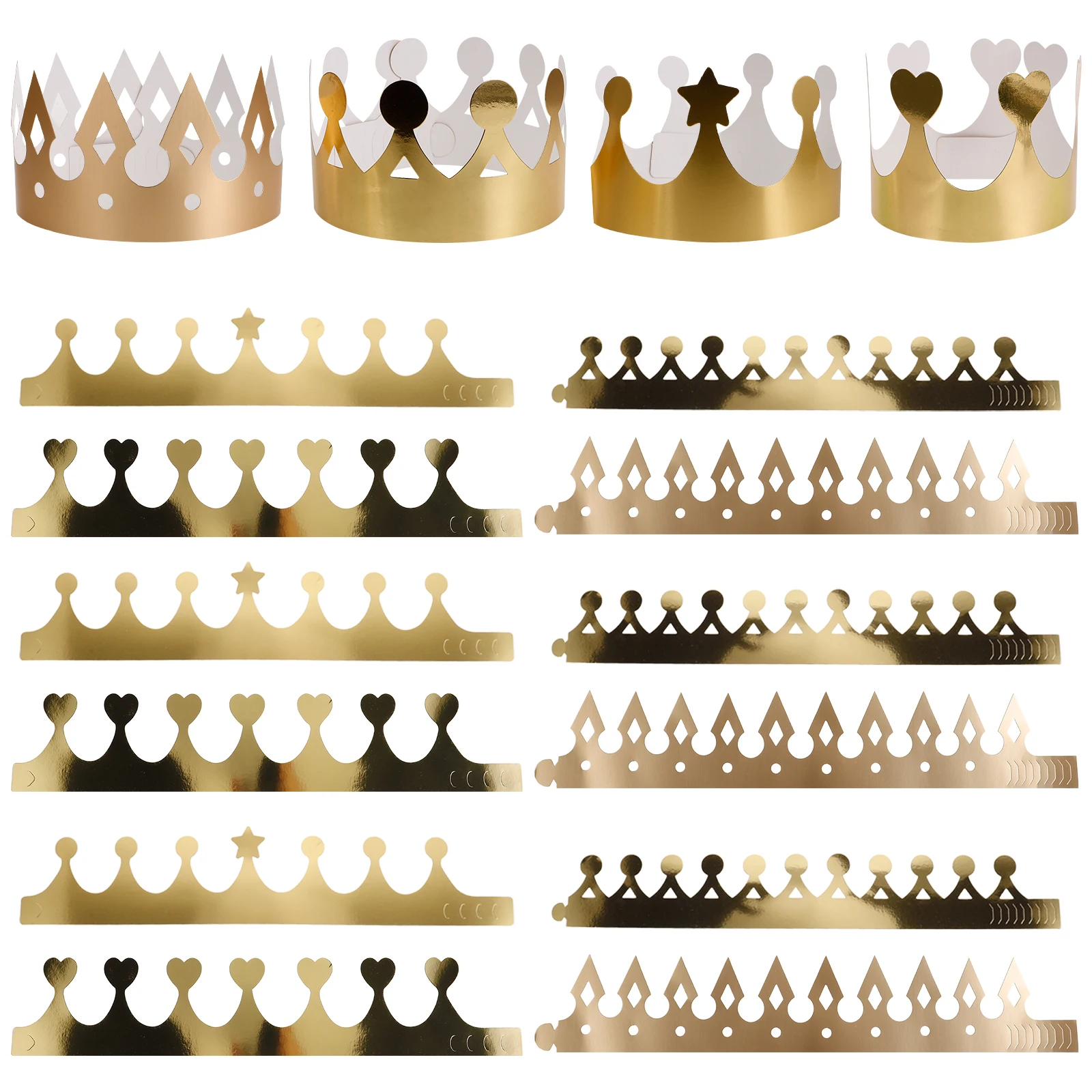 40pcs Paper Crowns Thicken Golden Kids King Party Hats Classroom Bulk Birthday Crowns For Classroom Supplies Happy Decorations
40pcs Paper Crowns Thicken Golden Kids King Party Hats Classroom Bulk Birthday Crowns For Classroom Supplies Happy Decorations