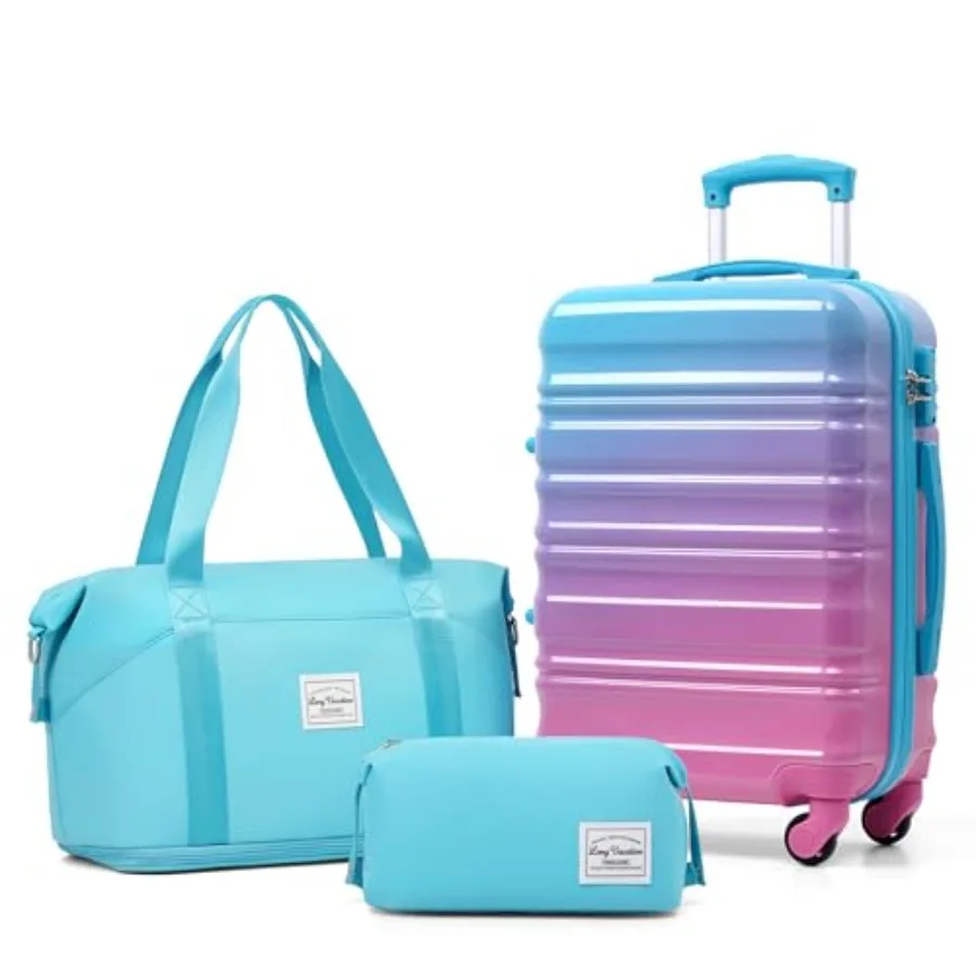 Long Vacation Carry On Luggage Sets 3 Piece 20 Inch ABS+PC Hardshell Lightweight Travel Luggage with Spinner Wheels YKK Zipper
Long Vacation Carry On Luggage Sets 3 Piece 20 Inch ABS+PC Hardshell Lightweight Travel Luggage with Spinner Wheels YKK Zipper