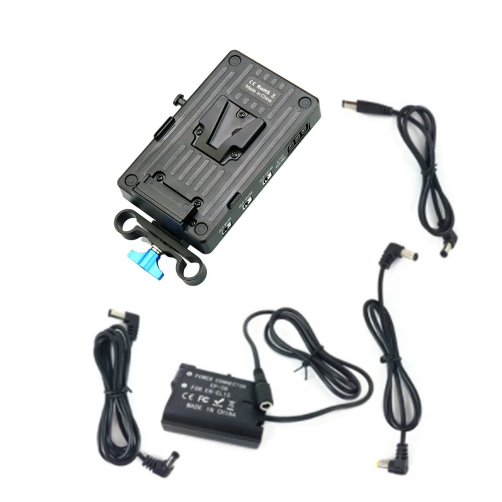 V Mount Plate Power Supply Type-C D-tap USB DC + 15mm Rod Clamp + EN-EL15 Dummy Battery for Nikon D7500 D850 EL15A EL15B EL15C
V Mount Plate Power Supply Type-C D-tap USB DC + 15mm Rod Clamp + EN-EL15 Dummy Battery for Nikon D7500 D850 EL15A EL15B EL15C