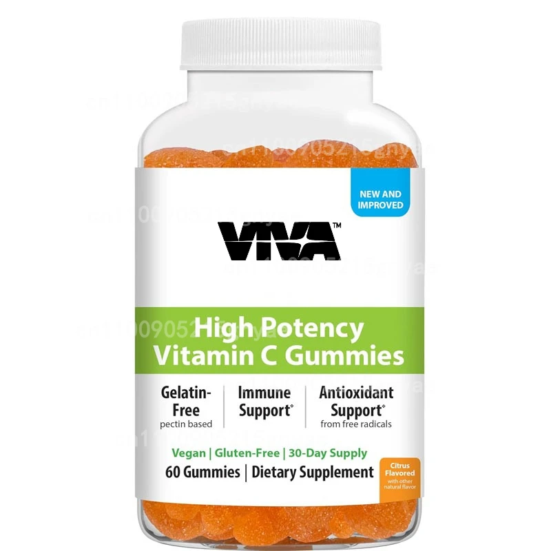 Vitamin C Orange Gummies - Immune System Enhancer, Non GMO, Vegetarian and Natural Orange Flavor, 60 capsules
Vitamin C Orange Gummies - Immune System Enhancer, Non GMO, Vegetarian and Natural Orange Flavor, 60 capsules