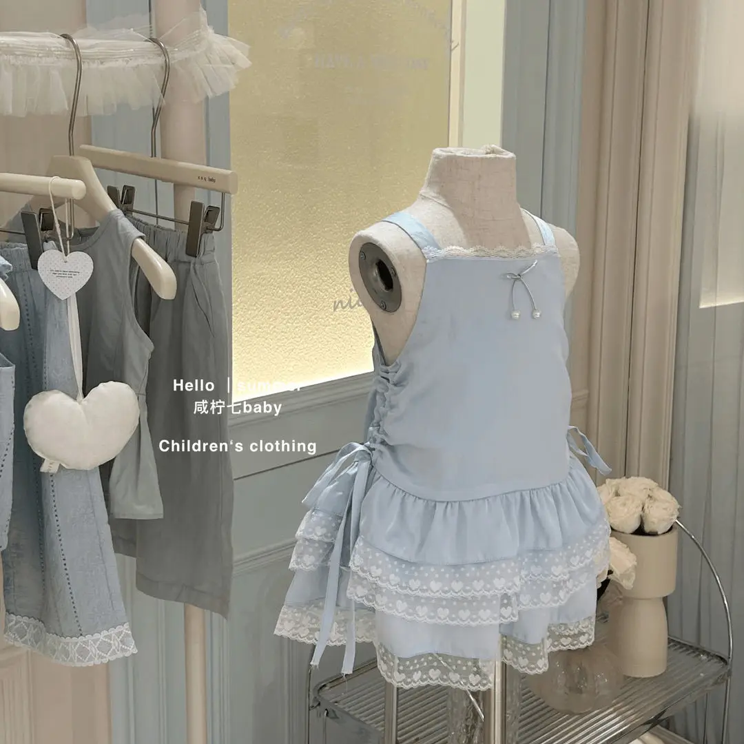 Girls Skirt 2025 New Summer Childrens Clothing Korean Style Girl Baby Love Halter Lace Halter Princess Skirt Casual Simple
Girls Skirt 2025 New Summer Childrens Clothing Korean Style Girl Baby Love Halter Lace Halter Princess Skirt Casual Simple