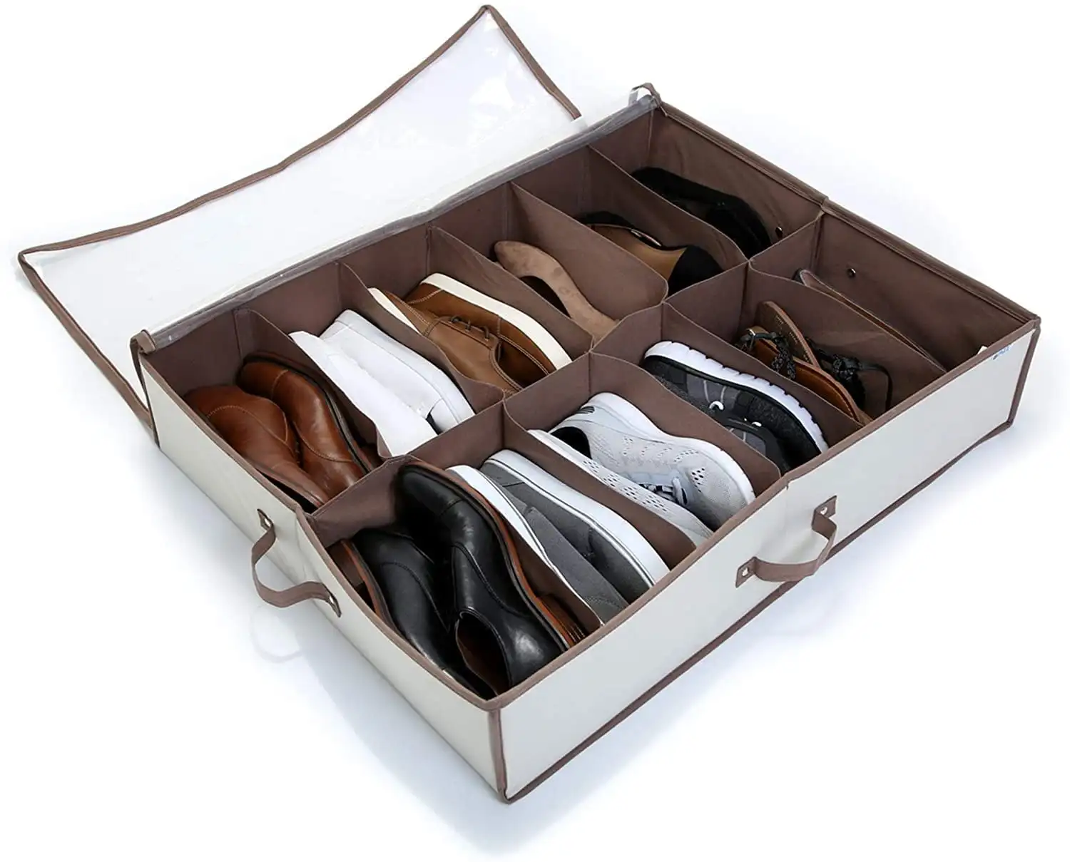 Smart Design Underbed 12 Compartment Shoe Organizer Storage Bag - Holds 12 Pairs of Shoes - Heavy Duty Durable Material - Home
Smart Design Underbed 12 Compartment Shoe Organizer Storage Bag - Holds 12 Pairs of Shoes - Heavy Duty Durable Material - Home