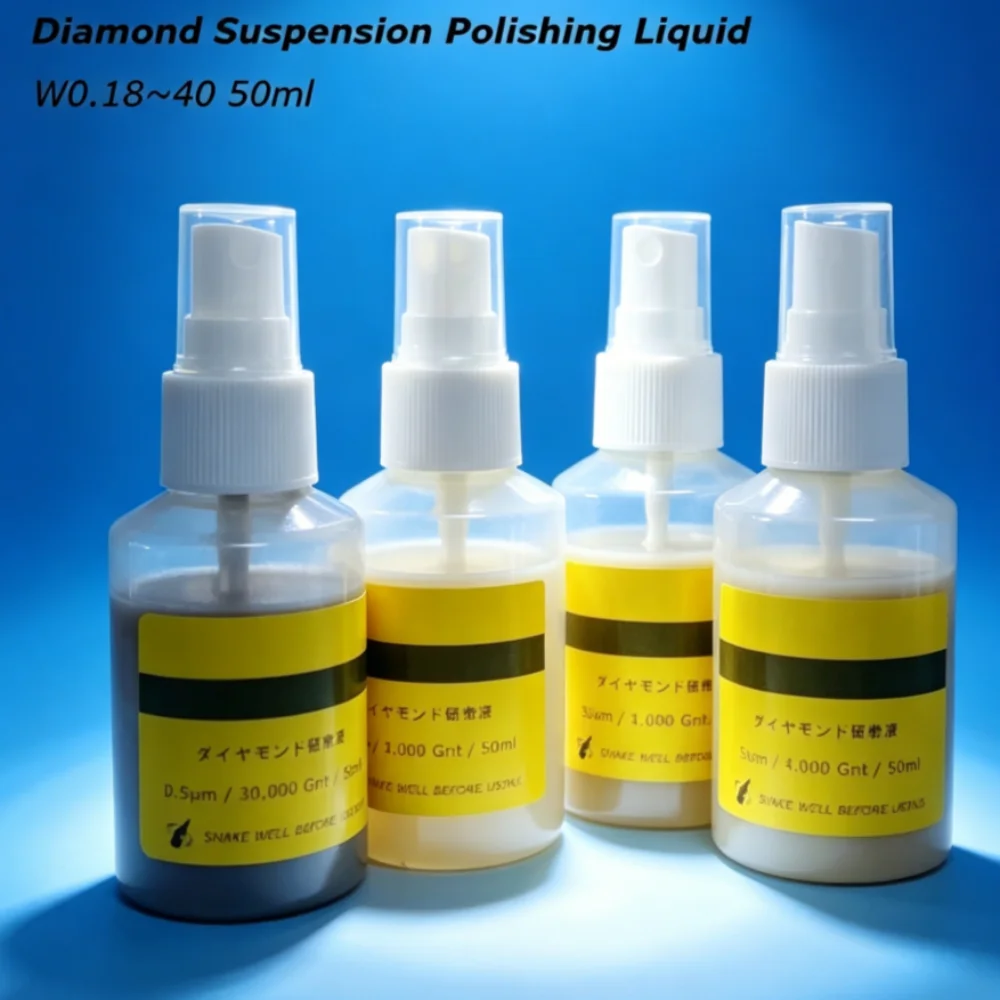 50ml Suspension Polishing Liquids Metallographic Solution For Metal Jewelry Brightener Fine Mold Grinding W0.18~40μm
50ml Suspension Polishing Liquids Metallographic Solution For Metal Jewelry Brightener Fine Mold Grinding W0.18~40μm
