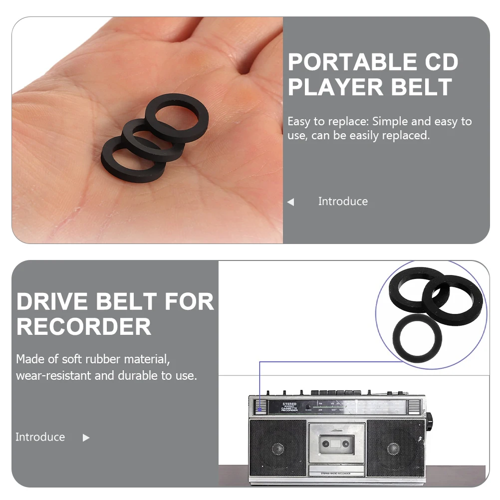 3pcs Cassette Rubber Drive Belt Rings 11x15x2mm Idler Pulley Belts Durable for Recorder Repeater Deck Drive Belts
3pcs Cassette Rubber Drive Belt Rings 11x15x2mm Idler Pulley Belts Durable for Recorder Repeater Deck Drive Belts