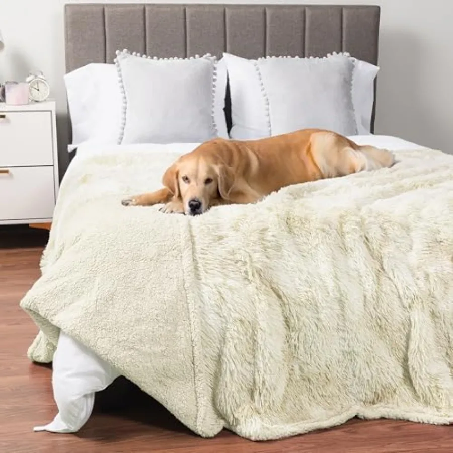 Waterproof Dog Blanket for Couch, Bed and Furniture, Reversible Sherpa and Faux Fur Pet Blanket, Leakproof Pet Blanket for Larg
Waterproof Dog Blanket for Couch, Bed and Furniture, Reversible Sherpa and Faux Fur Pet Blanket, Leakproof Pet Blanket for Larg