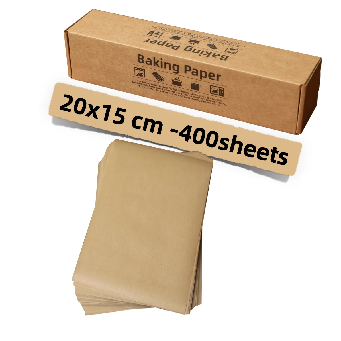 400Pcs 20x15cm Pre-cut Parchment Paper Baking Unbleached Non-stick,for Candy Wrappers,Liner Paper,Freezing Storing,Separating
400Pcs 20x15cm Pre-cut Parchment Paper Baking Unbleached Non-stick,for Candy Wrappers,Liner Paper,Freezing Storing,Separating