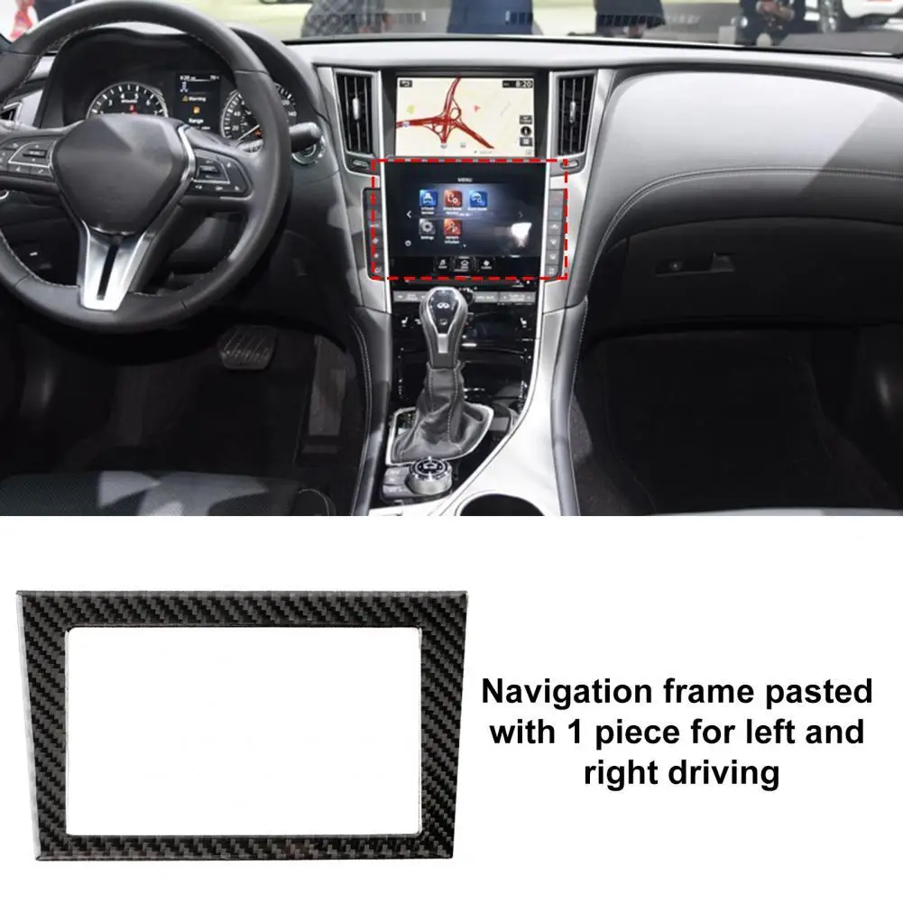 1pcs Auto Panel Sticker Good Heat Resistance Interior Upgrade Carbon Fiber GPS Navigation Cover Trim for Infiniti Q50 2014-2020
1pcs Auto Panel Sticker Good Heat Resistance Interior Upgrade Carbon Fiber GPS Navigation Cover Trim for Infiniti Q50 2014-2020