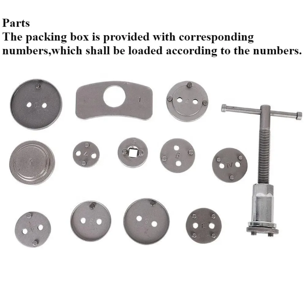 For Tool Kit Set Durable and Reliable Convenient 12PCS Car Disc Brake Caliper 1 Set Rewind Back Brake Piston Compressor
For Tool Kit Set Durable and Reliable Convenient 12PCS Car Disc Brake Caliper 1 Set Rewind Back Brake Piston Compressor