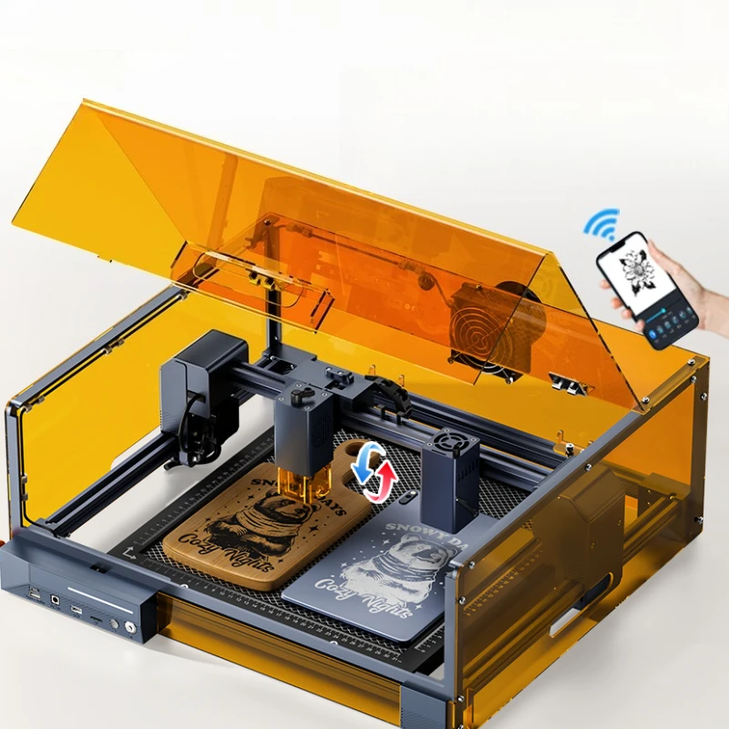 Small fully automatic marking acrylic wood blocks, cutting wood boards
Small fully automatic marking acrylic wood blocks, cutting wood boards