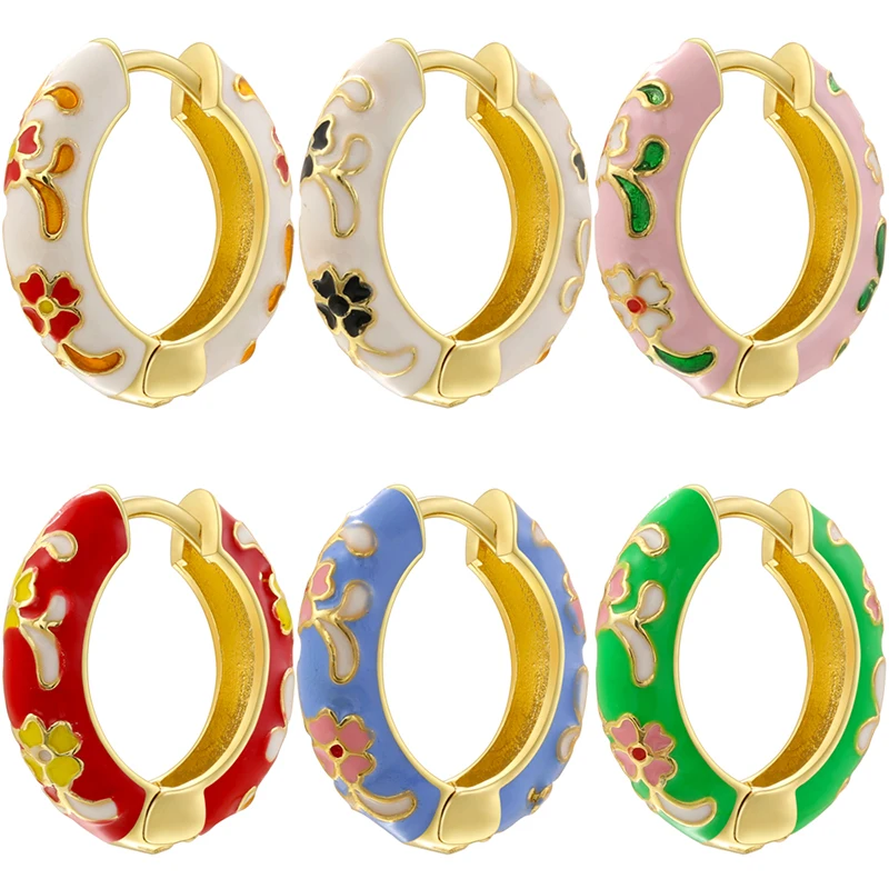 ZHUKOU Enamel Dripping Oil Ethnic Style Feature Colorful Earrings Ladies Fashion Trend Ear Jewelry 1 Pair:VE1529
ZHUKOU Enamel Dripping Oil Ethnic Style Feature Colorful Earrings Ladies Fashion Trend Ear Jewelry 1 Pair:VE1529