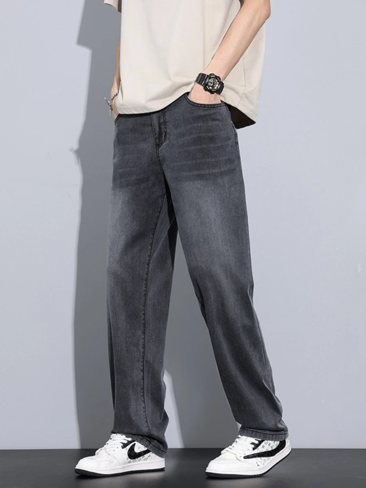 Vintage Jeans Men's Spring Summer Thin Baggy Straight Simple Pants Male Solid Color Loose Wide Leg Denim Trousers
Vintage Jeans Men's Spring Summer Thin Baggy Straight Simple Pants Male Solid Color Loose Wide Leg Denim Trousers