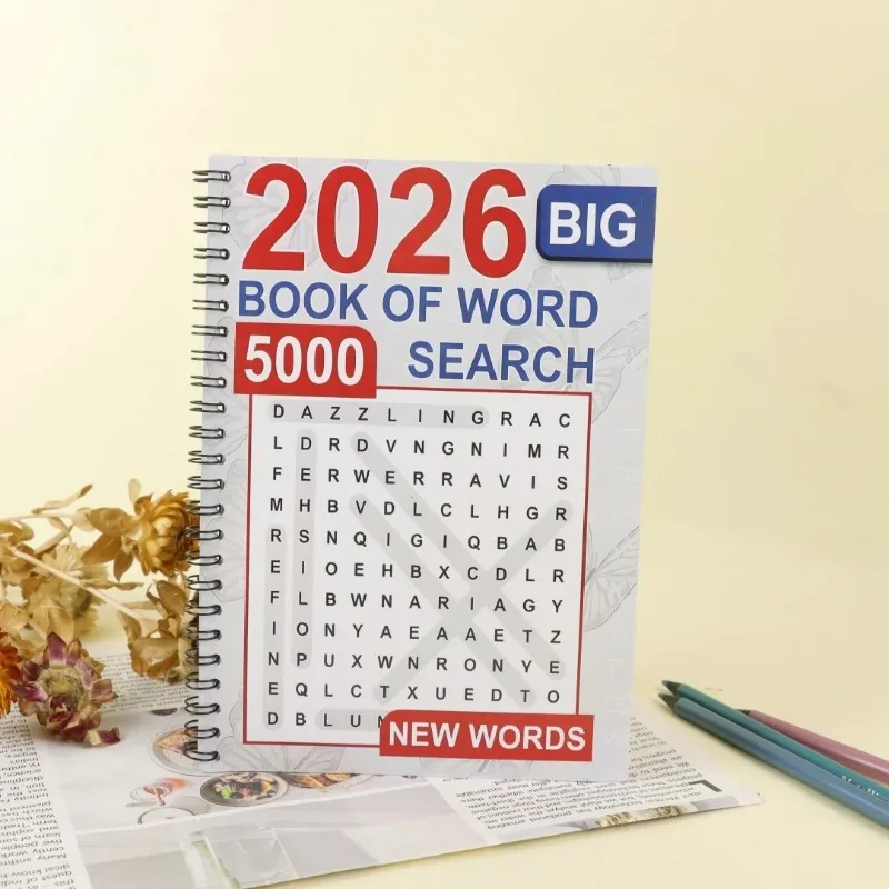 2026 Big Book of Word Search: 5000+ New Words Large Print Puzzle Book for Adults, Stress Relief Brain Games
2026 Big Book of Word Search: 5000+ New Words Large Print Puzzle Book for Adults, Stress Relief Brain Games