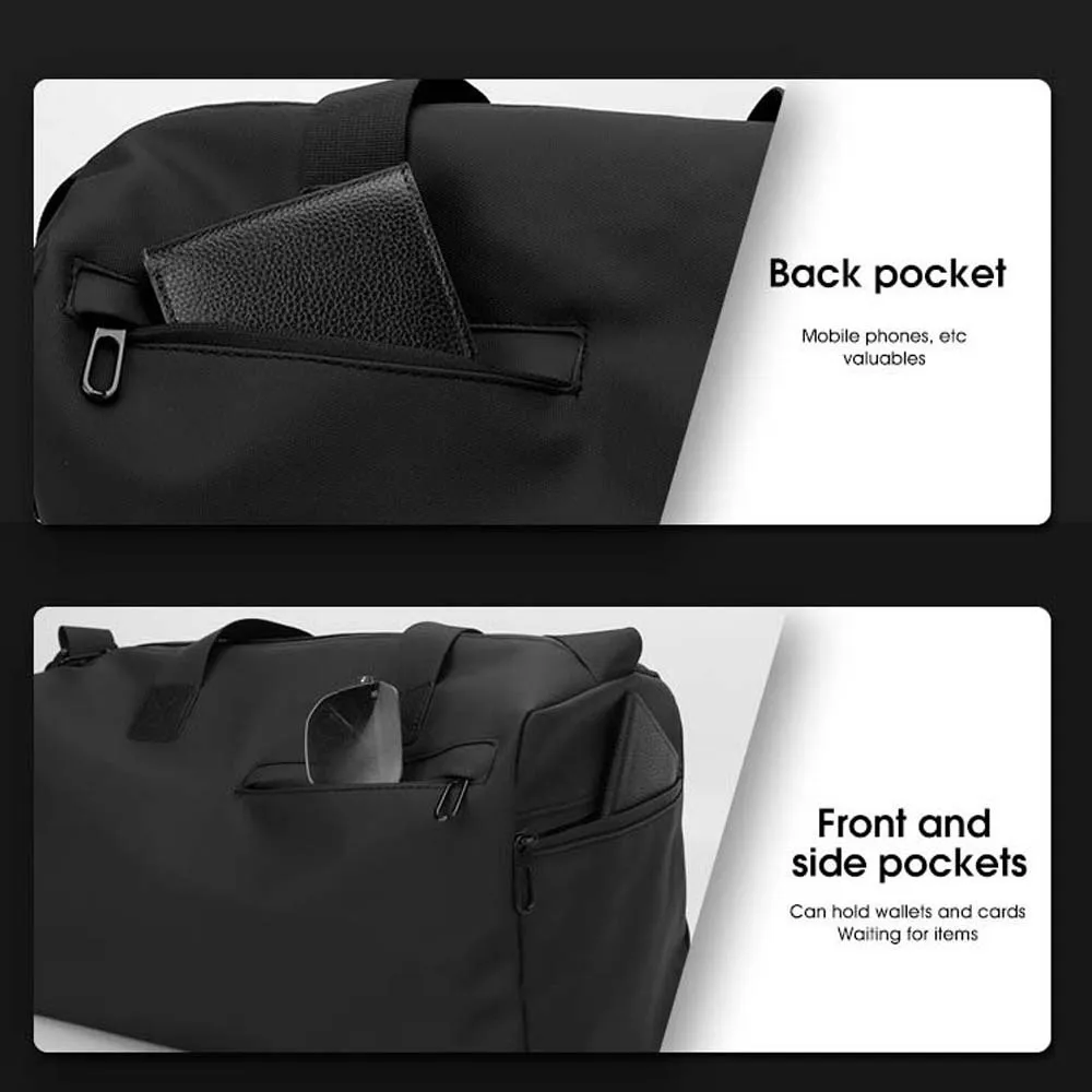 Ткань высокой плотности, дорожная сумка унисекс, сплошной цвет, с защитой от брызг воды, многофункциональная многослойная сумка
Ткань высокой плотности, дорожная сумка унисекс, сплошной цвет, с защитой от брызг воды, многофункциональная многослойная сумка