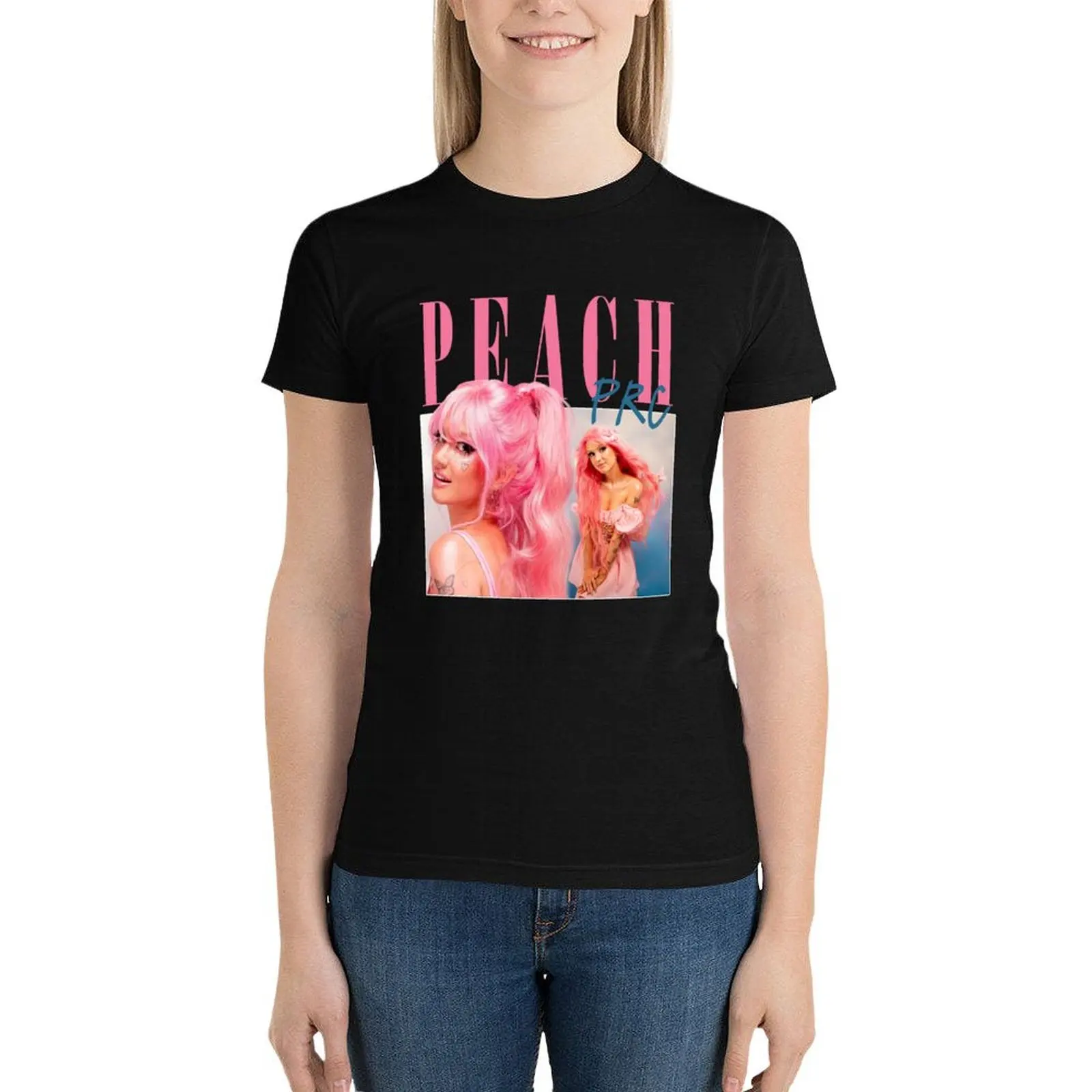 peach prc retro bootleg design T-Shirt tees summer clothes Women's summer blouses 2024
peach prc retro bootleg design T-Shirt tees summer clothes Women's summer blouses 2024