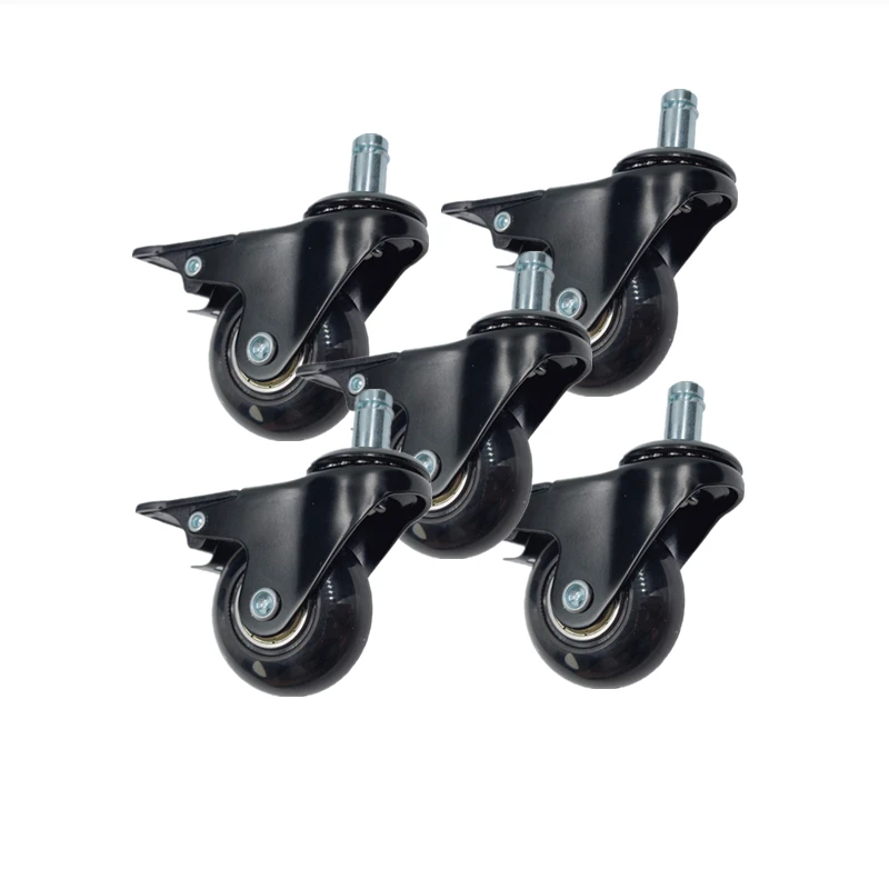 (5 Packs) 2 Inch Universal Wheel With Brake 11mm Furniture Office Chair Caster Pu Transparent Quiet Small
(5 Packs) 2 Inch Universal Wheel With Brake 11mm Furniture Office Chair Caster Pu Transparent Quiet Small