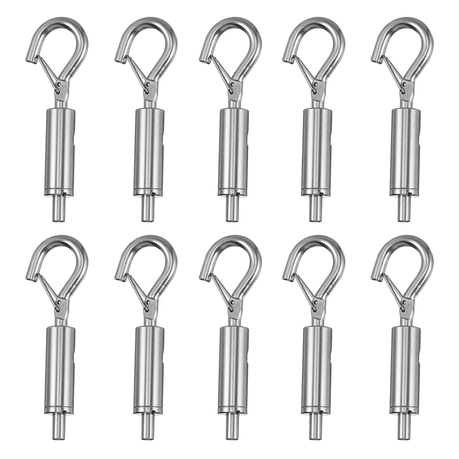 10pcs Cable Hooks Stainless Steel Spring Clasps Adjustment Cable Adjustment Hook Buckles Wire Management Hardware Durability
10pcs Cable Hooks Stainless Steel Spring Clasps Adjustment Cable Adjustment Hook Buckles Wire Management Hardware Durability
