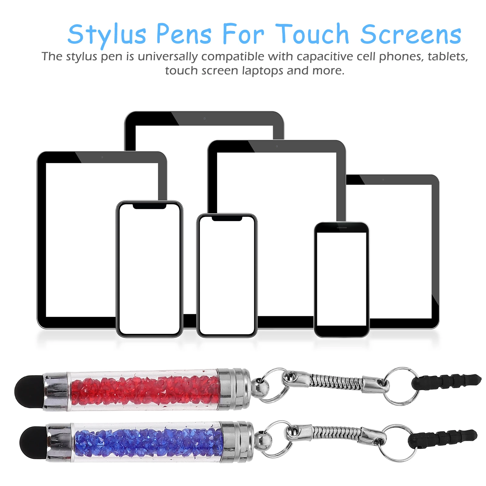 8pcs Universal Crystal Capacitive Stylus Pen For Smartphone Tablet Mixed Colors Durable Sensitive Touch Screen Writing Tool
8pcs Universal Crystal Capacitive Stylus Pen For Smartphone Tablet Mixed Colors Durable Sensitive Touch Screen Writing Tool