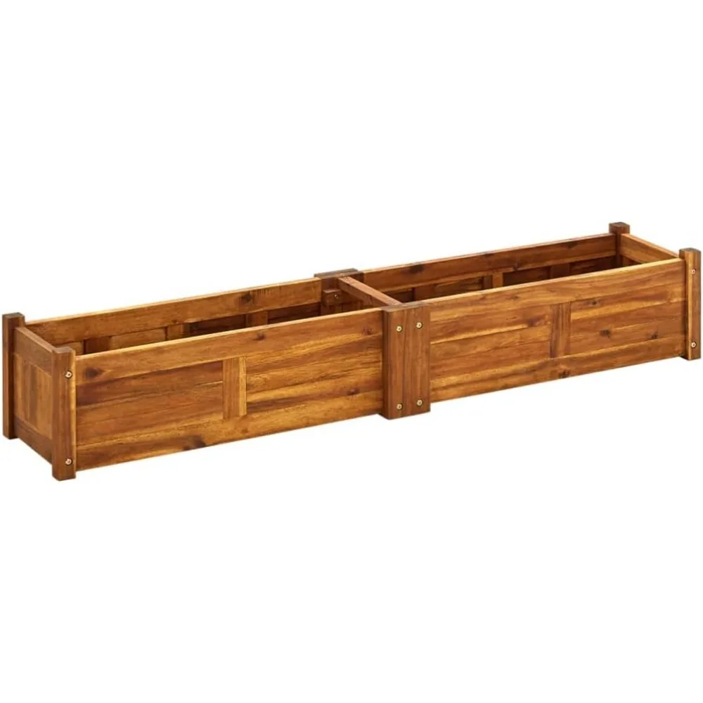 vidaXL 5 x 1ft Garden Raised Bed, Solid Acacia Wood Planter Box for Flowers, Vegetables, Herbs - Wooden Elevated Flower Bed for
vidaXL 5 x 1ft Garden Raised Bed, Solid Acacia Wood Planter Box for Flowers, Vegetables, Herbs - Wooden Elevated Flower Bed for