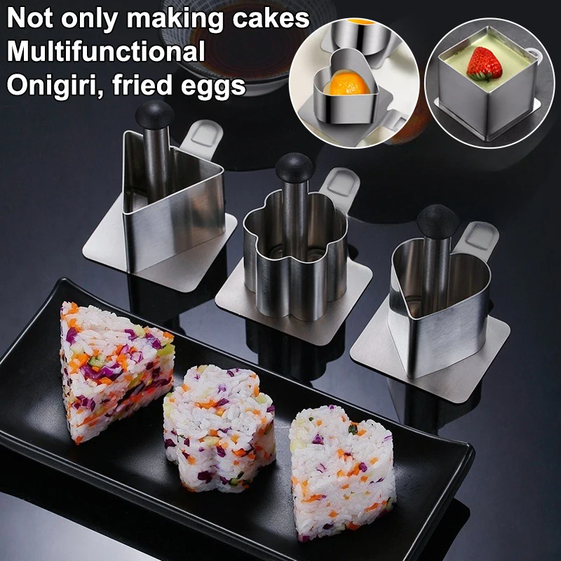304 Stainless Steel Rice Ball Mold Household Food Grade Sushi Mold Children's Complementary Food DIY Mold Sushi Tools
304 Stainless Steel Rice Ball Mold Household Food Grade Sushi Mold Children's Complementary Food DIY Mold Sushi Tools