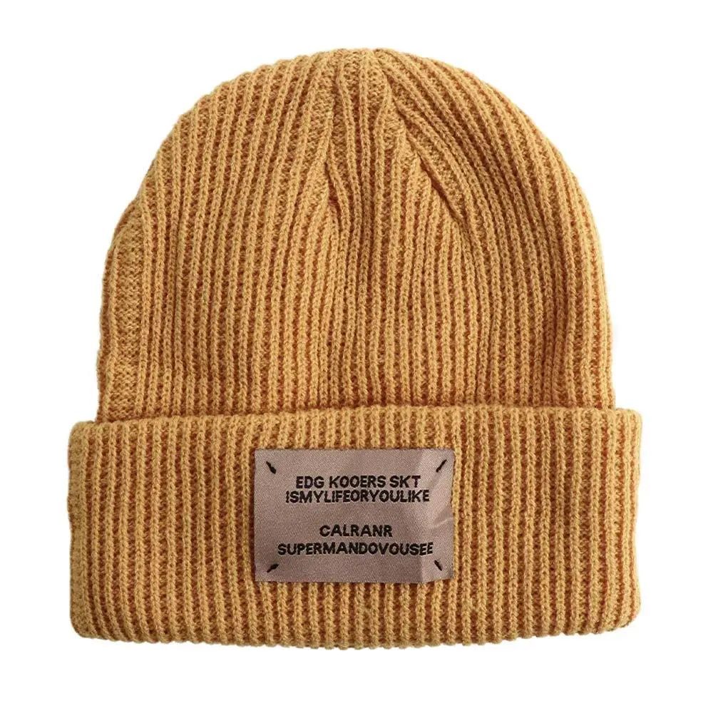 Simple Male Temperament Skullies Stripe All-match Letter Autumn Korean Style Caps Men Beanies Woolen Hat Knitted Hat
Simple Male Temperament Skullies Stripe All-match Letter Autumn Korean Style Caps Men Beanies Woolen Hat Knitted Hat