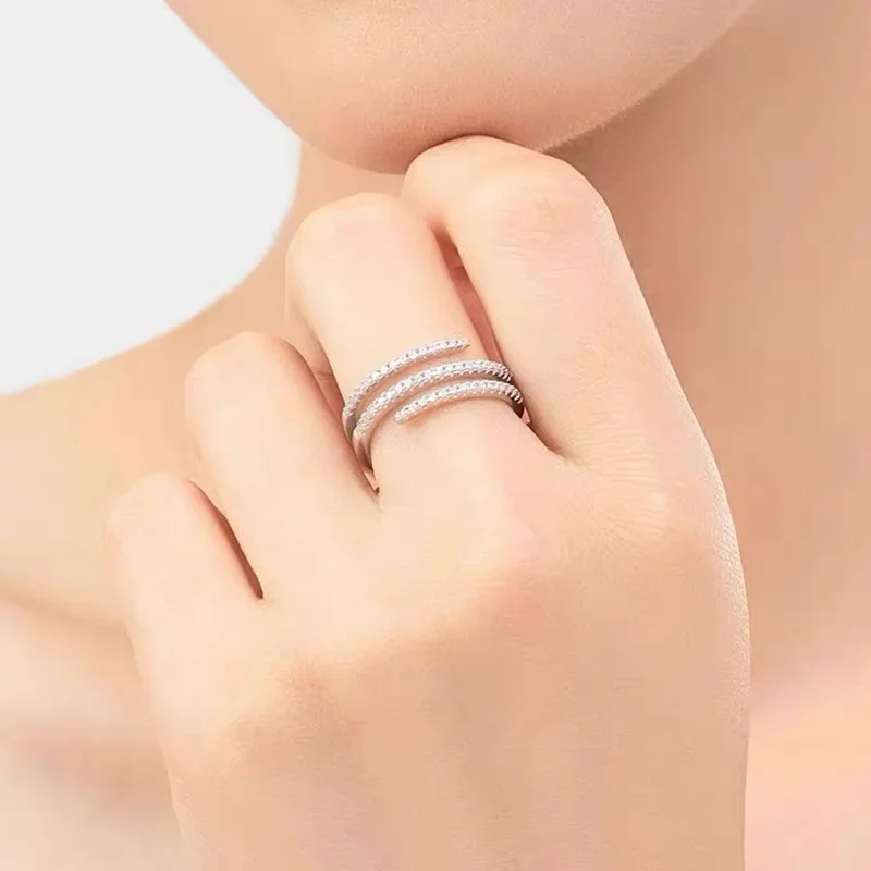 NEWS925 Silver European and American Three-layer Wrapped Diamond Ring, Simple and Versatile Design, Instagram Style Cross-border
NEWS925 Silver European and American Three-layer Wrapped Diamond Ring, Simple and Versatile Design, Instagram Style Cross-border