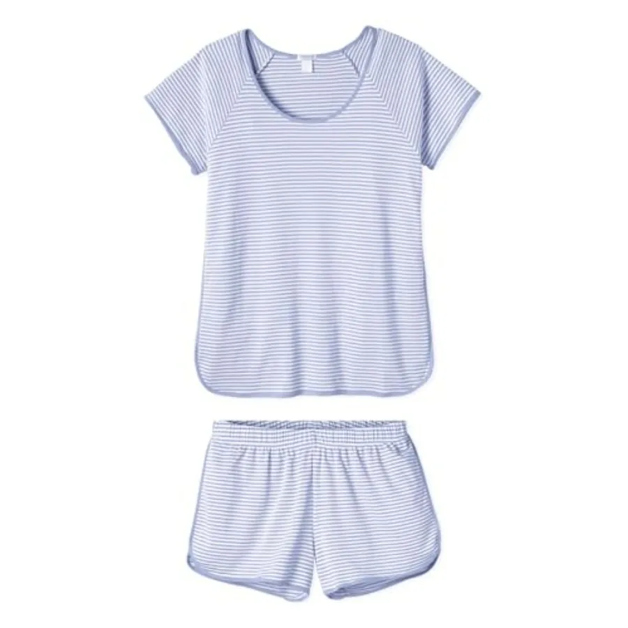 Hilinker Women Striped Pajama Set Short Sleeve Top with Shorts Sleepwear Pjs 2 Pcs Lounge Sets
Hilinker Women Striped Pajama Set Short Sleeve Top with Shorts Sleepwear Pjs 2 Pcs Lounge Sets