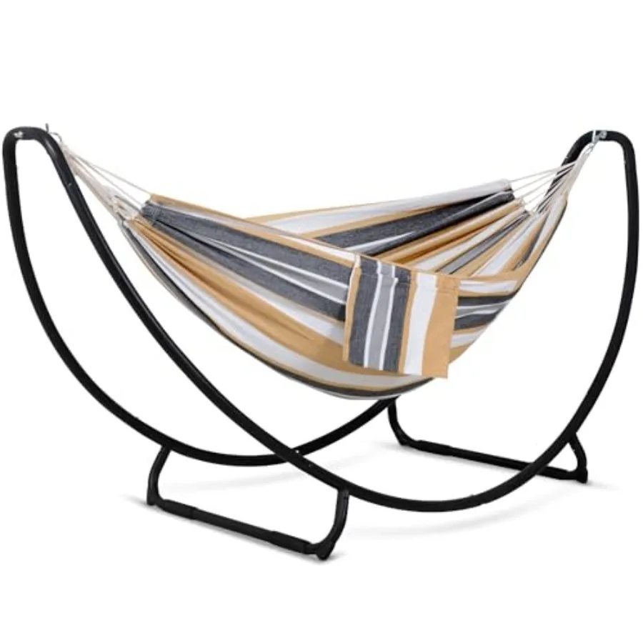 Portable Large Hammock with Stand for Outdoor Use, Polyester Fabric, Coffee White, Includes Sturdy Steel Stand and Easy Setup
Portable Large Hammock with Stand for Outdoor Use, Polyester Fabric, Coffee White, Includes Sturdy Steel Stand and Easy Setup