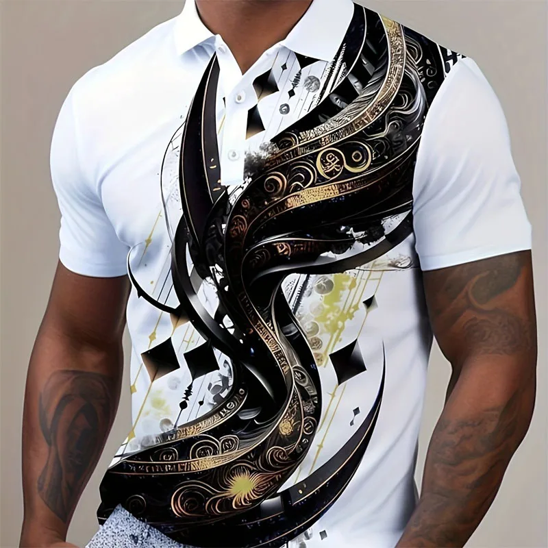 Summer Men's Polo Shirt Fashionable 3D Digital Printed Polyester Fiber Design Short Sleeved Comfortable Casual Shirt
Summer Men's Polo Shirt Fashionable 3D Digital Printed Polyester Fiber Design Short Sleeved Comfortable Casual Shirt