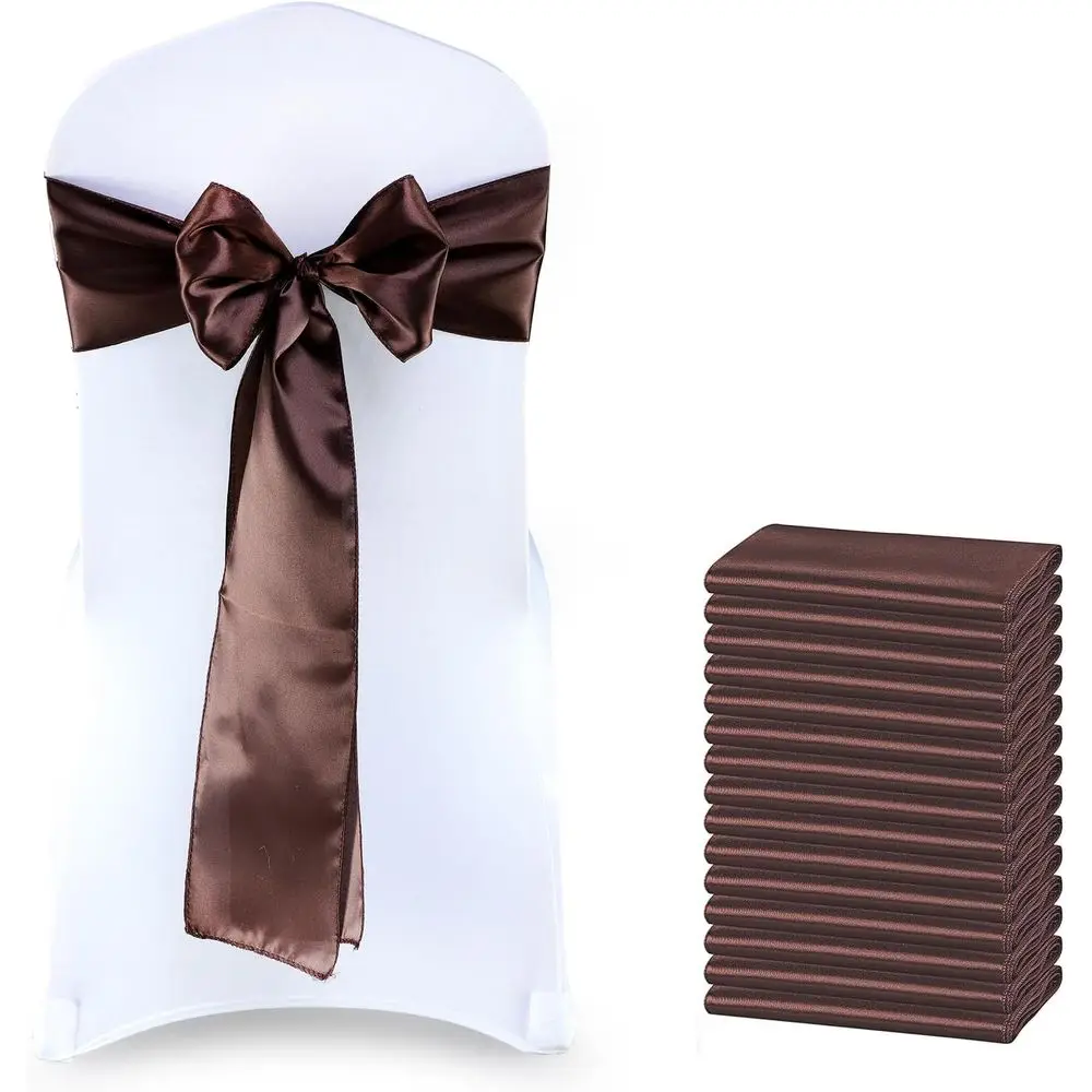 125 Pack Satin Chair Sashes 7x108 Inches for Dining, Wedding, Party, and Banquet Decorations
125 Pack Satin Chair Sashes 7x108 Inches for Dining, Wedding, Party, and Banquet Decorations