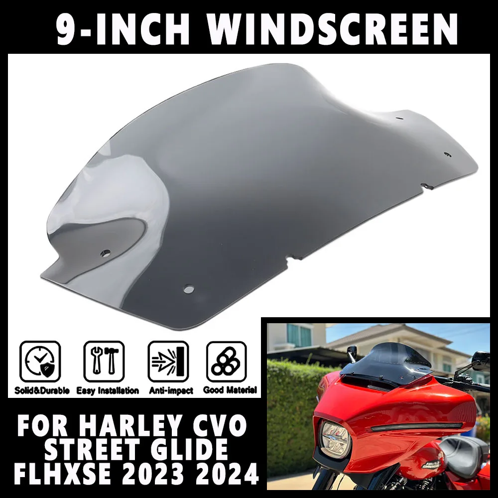 Motorcycle Brand New Accessory 9-inch Premium Windshield Dual Color For Harley Davidson CVO Street Glide FLHXSE 20232024
Motorcycle Brand New Accessory 9-inch Premium Windshield Dual Color For Harley Davidson CVO Street Glide FLHXSE 20232024
