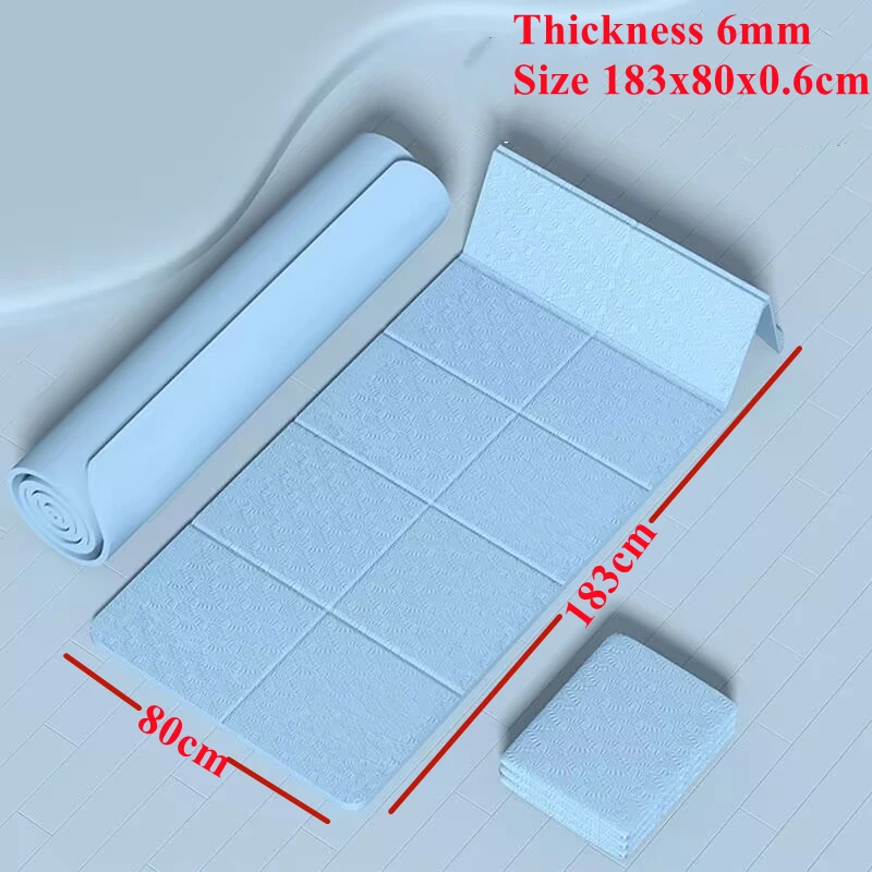 1830x600MM Folding Yoga Mat 6mm Non-slip Floor Yoga Mat Training Anti-Slip Fitness Training Pilates Skin Friendly Fitness Floor
1830x600MM Folding Yoga Mat 6mm Non-slip Floor Yoga Mat Training Anti-Slip Fitness Training Pilates Skin Friendly Fitness Floor