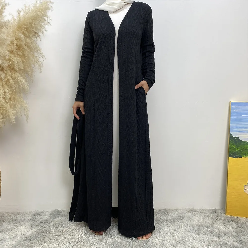 and Winter Fashion Autumn Knitted Muslim Pocket cardigan Sweater Long Coat 19060-1
and Winter Fashion Autumn Knitted Muslim Pocket cardigan Sweater Long Coat 19060-1