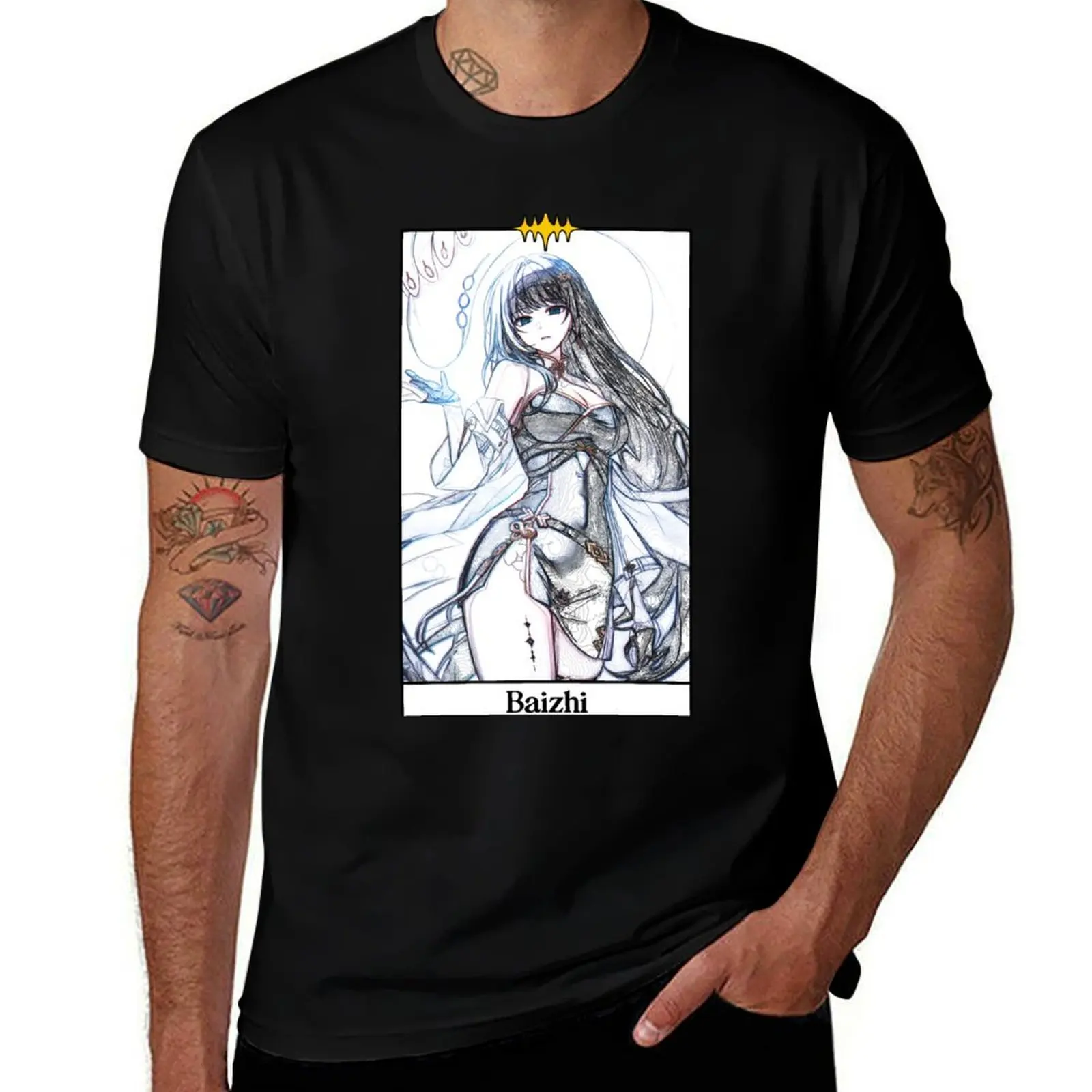 Baizhi Tarot Style T-Shirt street wear anime figures designer shirts plain black t shirts men
Baizhi Tarot Style T-Shirt street wear anime figures designer shirts plain black t shirts men