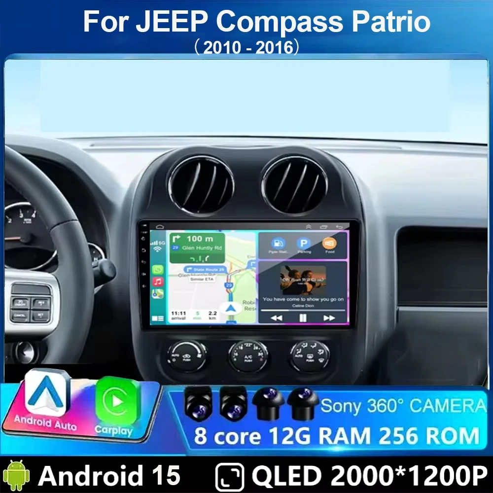 Автомагнитола Android 15 для Jeep Compass Patriot 2010-2016, мультимедийный плеер, автомагнитола, стерео, GPS-навигация, Carplay, 2 DIN
Автомагнитола Android 15 для Jeep Compass Patriot 2010-2016, мультимедийный плеер, автомагнитола, стерео, GPS-навигация, Carplay, 2 DIN