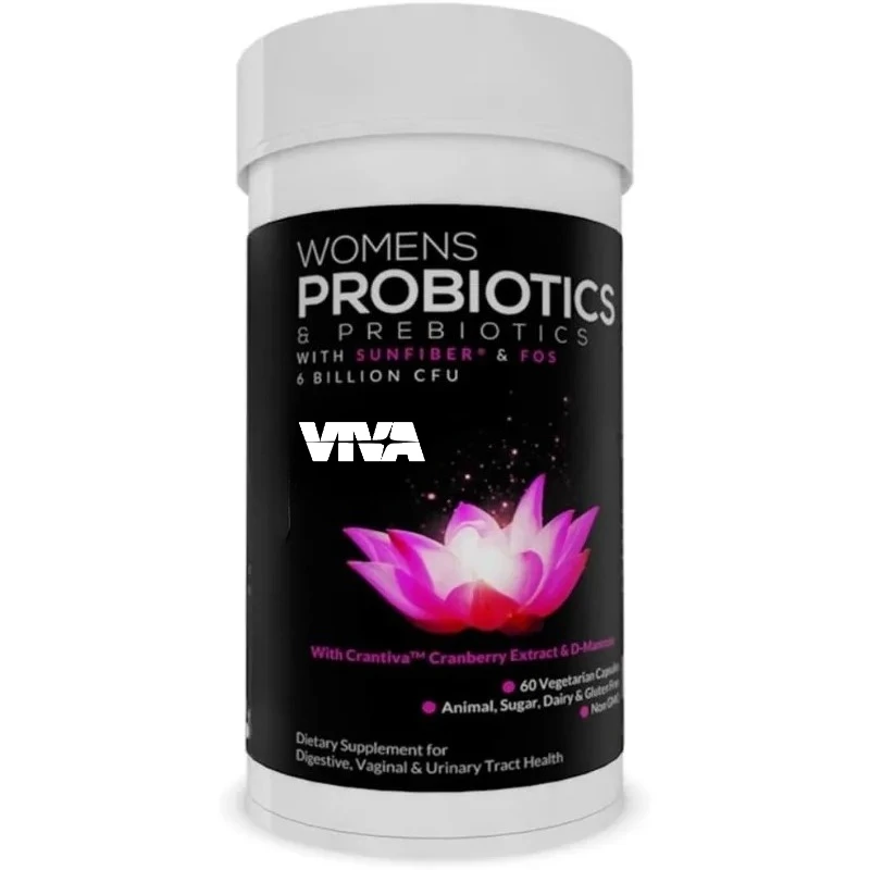 Women's probiotic cranberry D-mannose, and prebiotics, with 6 billion CFU of probiotics, one pill per day, supplied for 60 days
Women's probiotic cranberry D-mannose, and prebiotics, with 6 billion CFU of probiotics, one pill per day, supplied for 60 days