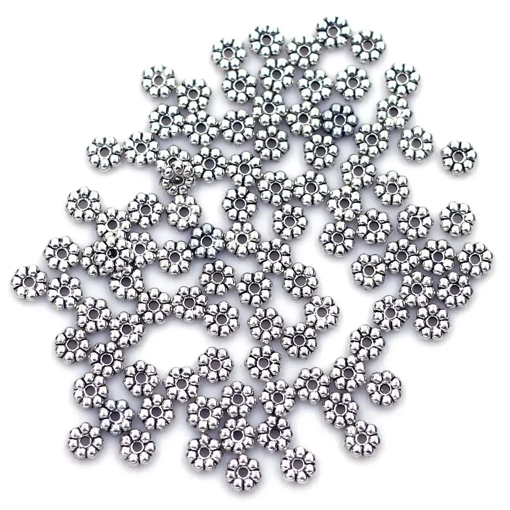 1500Pcs Spacer Beads Flower Tiny Silver Tone Zinc Metal For Charm Necklace Jewelry DIY Findings 6x2mm
1500Pcs Spacer Beads Flower Tiny Silver Tone Zinc Metal For Charm Necklace Jewelry DIY Findings 6x2mm